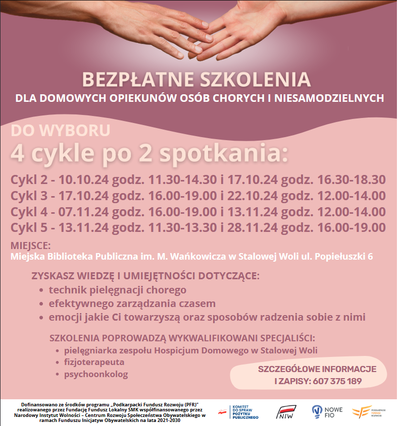 Bezpłatne szkolenia 2024 10 11